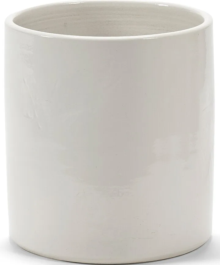 Кашпо Serax Vaso, керамика, 27 см, белое