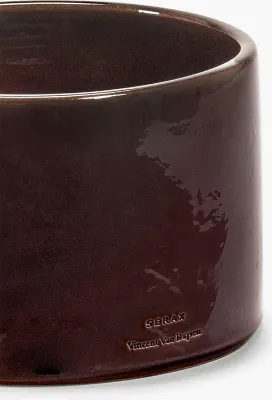 Кашпо serax vaso, керамика, коричневое · арт. fabr B7625012-704
