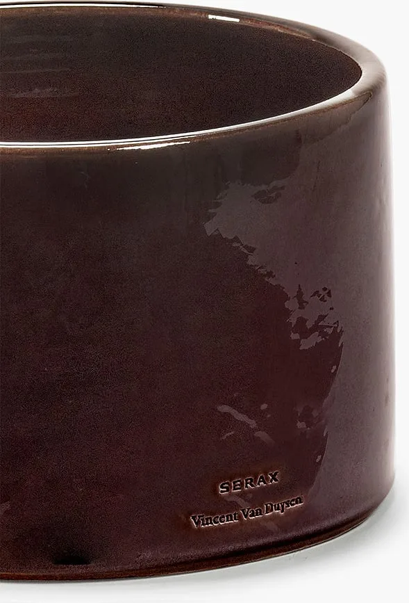 Кашпо serax vaso, керамика, коричневое · арт. fabr B7625014-807