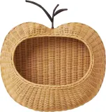 Корзина для хранения Ferm Living Apple, круглая, ротанг, 49,6 см, коричневая — фото 2