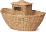Корзина для хранения Ferm Living Ark, круглая, ротанг, 41 см, бежевая — фото 2
