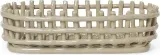 Корзина для хранения Ferm Living Ceramic, овальная, керамика, 30 15 см, бежевая — фото 1