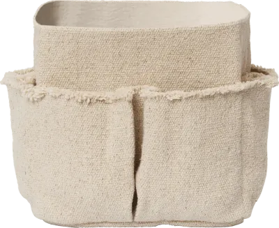 Корзина для хранения Ferm Living Hokan, круглая, хлопок, 18 см, бежевая