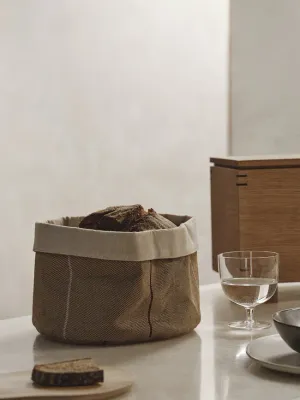 Корзина для хранения Ferm Living Ito, круглая, хлопок, 23 см, бежевая