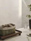 Корзина для хранения Ferm Living Ito, прямоугольная, хлопок, 30 30 см, зелёная — фото 1