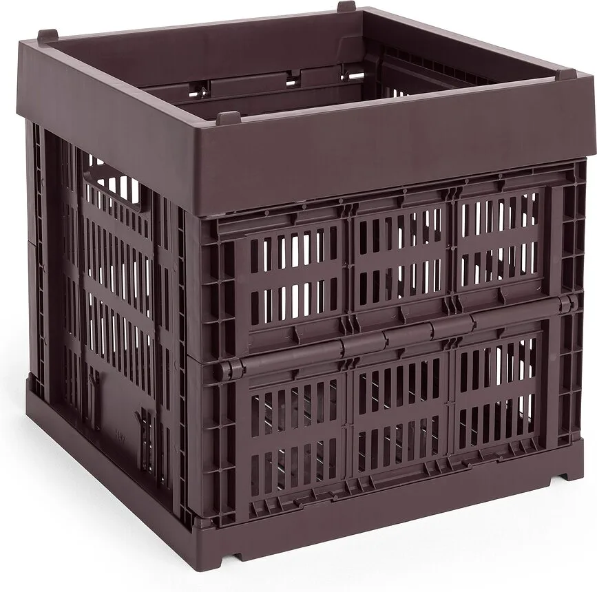 Корзина для хранения Hay Colour Crate Cube, круглая, пищевой пластик, 29,5 см, жёлтая