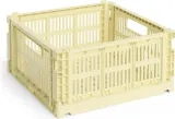 Корзина для хранения Hay Colour Crate Square, круглая, пищевой пластик, 29,5 см, жёлтая — фото 1