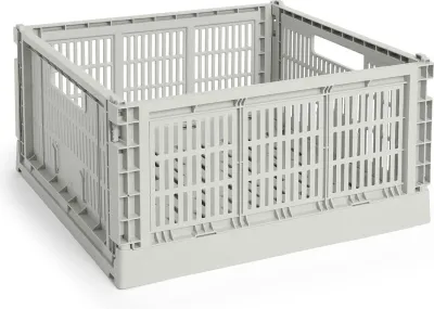 Корзина для хранения Hay Colour Crate Square, круглая, пищевой пластик, 42 см, белая