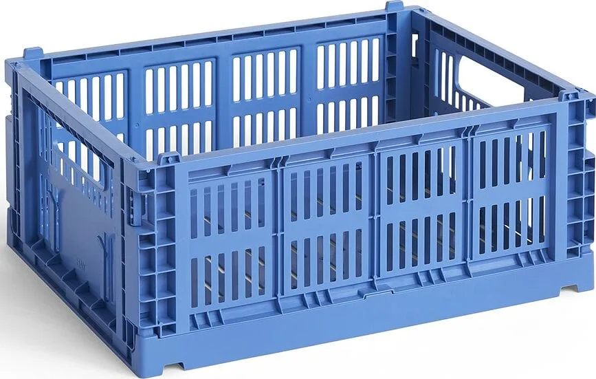 Корзина для хранения Hay Colour Crate, круглая, пищевой пластик, 26,5 см, синяя