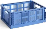 Корзина для хранения Hay Colour Crate, круглая, пищевой пластик, 26,5 см, синяя — фото 1