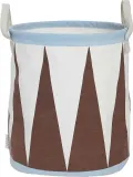 Корзина для хранения OYOY Christmas Drum, квадратная, хлопок, 32 32 см, коричневая — фото 1