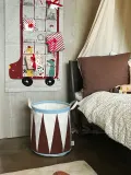 Корзина для хранения OYOY Christmas Drum, квадратная, хлопок, 32 32 см, коричневая — фото 2