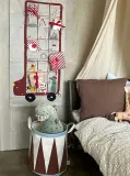 Корзина для хранения OYOY Christmas Drum, квадратная, хлопок, 32 32 см, коричневая — фото 3