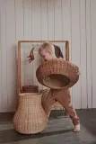 Корзина для хранения OYOY Mushroom, квадратная, ротанг, 42 42 см, бежевая — фото 3