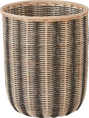 Корзина для хранения OYOY Striped, квадратная, ротанг, 37 37 см