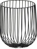 Корзина для хранения Serax Catu Metal Sculptures, круглая, нержавеющая сталь, 20 см, чёрная — фото 1