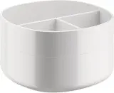 Шкатулка для украшений Alessi Birillo, круглая, пластик, 18 см, белая — фото 2