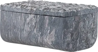Шкатулка для украшений Bloomingville Nubia, прямоугольная, камень, 15 10 см, серая