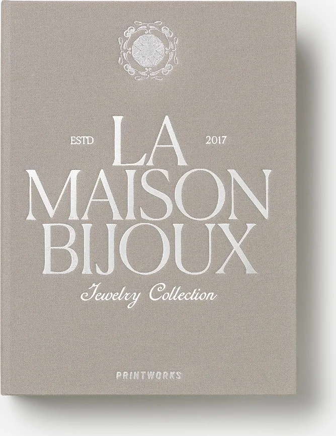 Шкатулка для украшений Printworks La Maison Bijoux, прямоугольная, текстиль, 19,4 15 см, серая