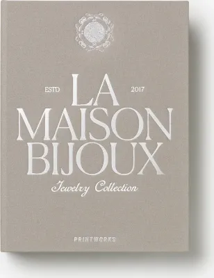 Шкатулка для украшений Printworks La Maison Bijoux, прямоугольная, текстиль, 19,4 15 см, серая