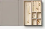 Шкатулка для украшений Printworks La Maison Bijoux, прямоугольная, текстиль, 19,4 15 см, серая — фото 5