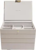 Шкатулка для украшений Stackers Classic, прямоугольная, синтетический материал, 18 25 см, коричневая · арт. fabr 73410 — фото 1