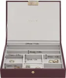 Шкатулка для украшений Stackers Classic, прямоугольная, экокожа, 18 25 см, красная · арт. fabr 76863 — фото 2
