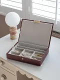 Шкатулка для украшений Stackers Classic, прямоугольная, экокожа, 18 25 см, красная · арт. fabr 76863 — фото 4