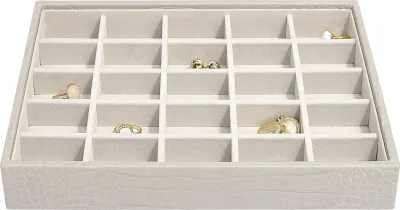 Шкатулка для украшений Stackers Classic, прямоугольная, экокожа, 25 18 см · арт. fabr 74348