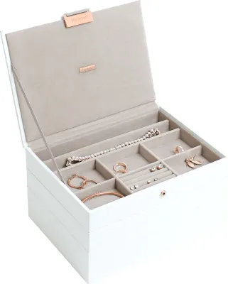 Шкатулка для украшений Stackers Classic, прямоугольная, экокожа, 25 18 см · арт. fabr 73709