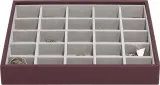 Шкатулка для украшений Stackers Classic, прямоугольная, экокожа, 25 25 см, красная · арт. fabr 76864 — фото 1
