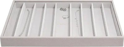 Шкатулка для украшений Stackers, прямоугольная, синтетический материал, 36 25 см, коричневая · арт. fabr 75714