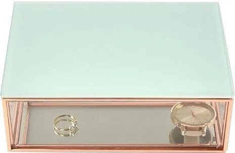 Шкатулка для украшений Stackers, прямоугольная, стекло, 18 12,5 см