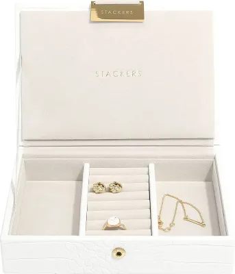 Шкатулка для украшений Stackers, прямоугольная, экокожа, 18 12,5 см · арт. fabr 74342