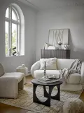Подставка для украшений Bloomingville Shine, круглая, каменная керамика, 18 см, серебристая — фото 3