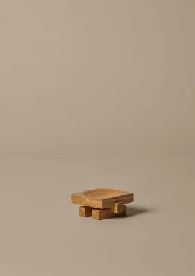 Подставка для украшений Ferm Living Moku naturalny dab, круглая, дерево, 7 см