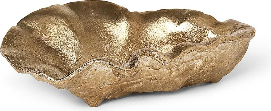 Подставка для украшений Ferm Living Oyster, прямоугольная, металл, 10,5 7 см, золотистая
