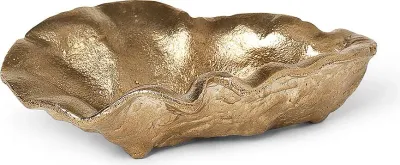Подставка для украшений Ferm Living Oyster, прямоугольная, металл, 10,5 7 см, золотистая