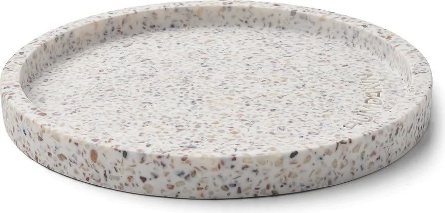Подставка для украшений Humdakin Terrazzo, круглая, камень, 20 см, бежевая