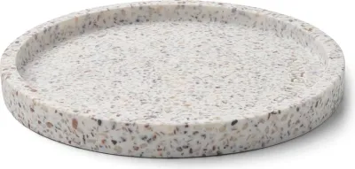 Подставка для украшений Humdakin Terrazzo, круглая, камень, 20 см, бежевая