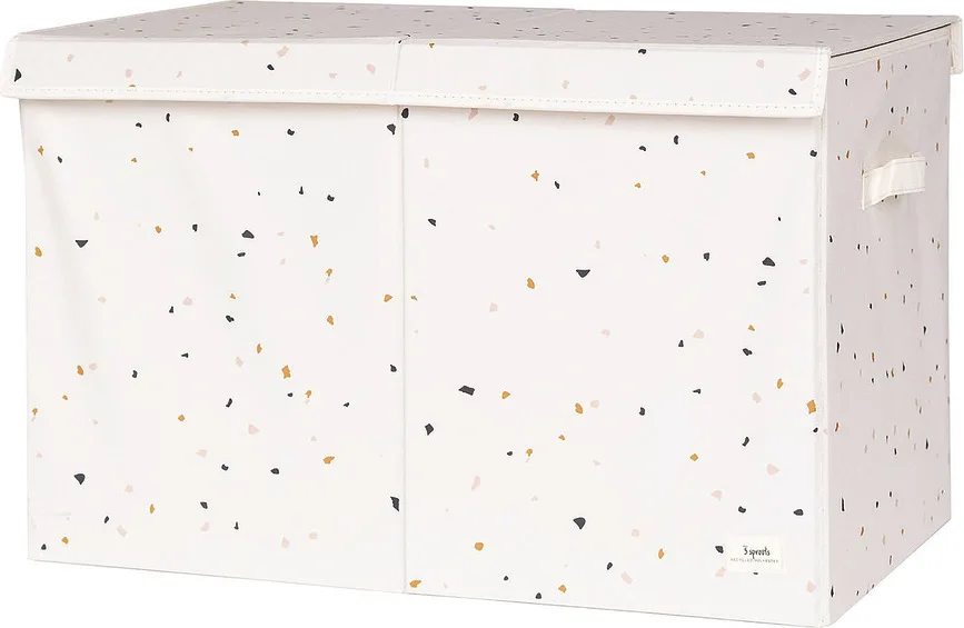 Банка для хранения 3 sprouts Pudelko Terrazzo z pokrywa, пищевой пластик, бежевая