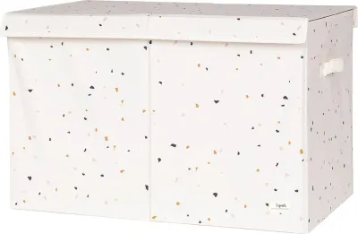 Банка для хранения 3 sprouts Pudelko Terrazzo z pokrywa, пищевой пластик, бежевая