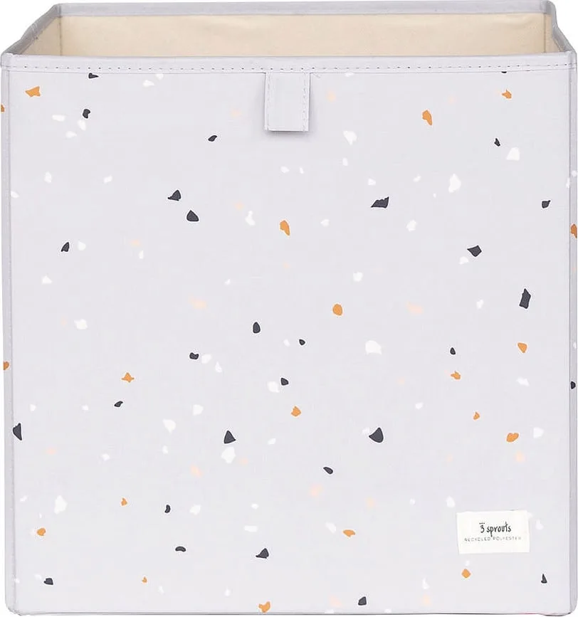 Банка для хранения 3 sprouts Pudelko Terrazzo, пищевой пластик, серая