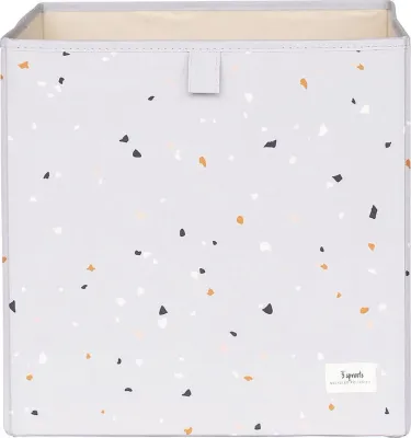 Банка для хранения 3 sprouts Pudelko Terrazzo, пищевой пластик, серая