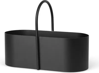 Банка для хранения Ferm Living Organizer z uchwytem Grib, нержавеющая сталь