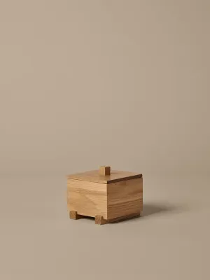 Банка для хранения Ferm Living na drobiazgi Moku naturalny dab, дерево
