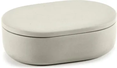 Банка для хранения serax lazienkowy cose owalny, фарфор, бежевая · арт. fabr B1521004G