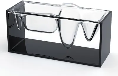 Органайзер настольный Lexon Liquid Station, пластик, 25 9,2 см, чёрный