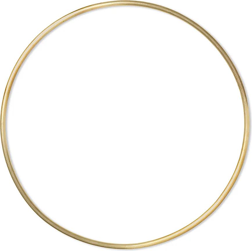 Панно Ferm Living Deco Frame okrag mosiadz, металл, 45 15 см