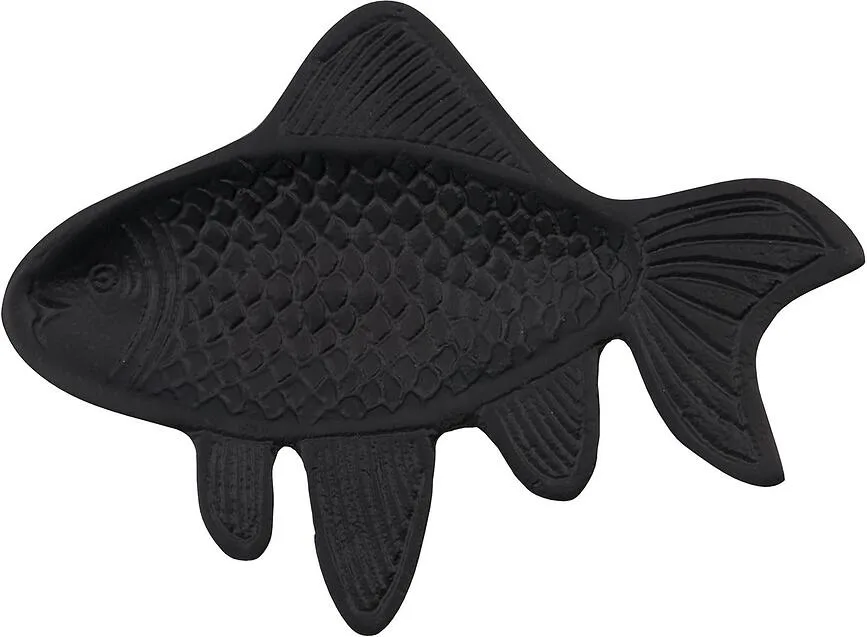 Панно House Doctor Fish, керамика, 19,5 14,5 см, чёрное